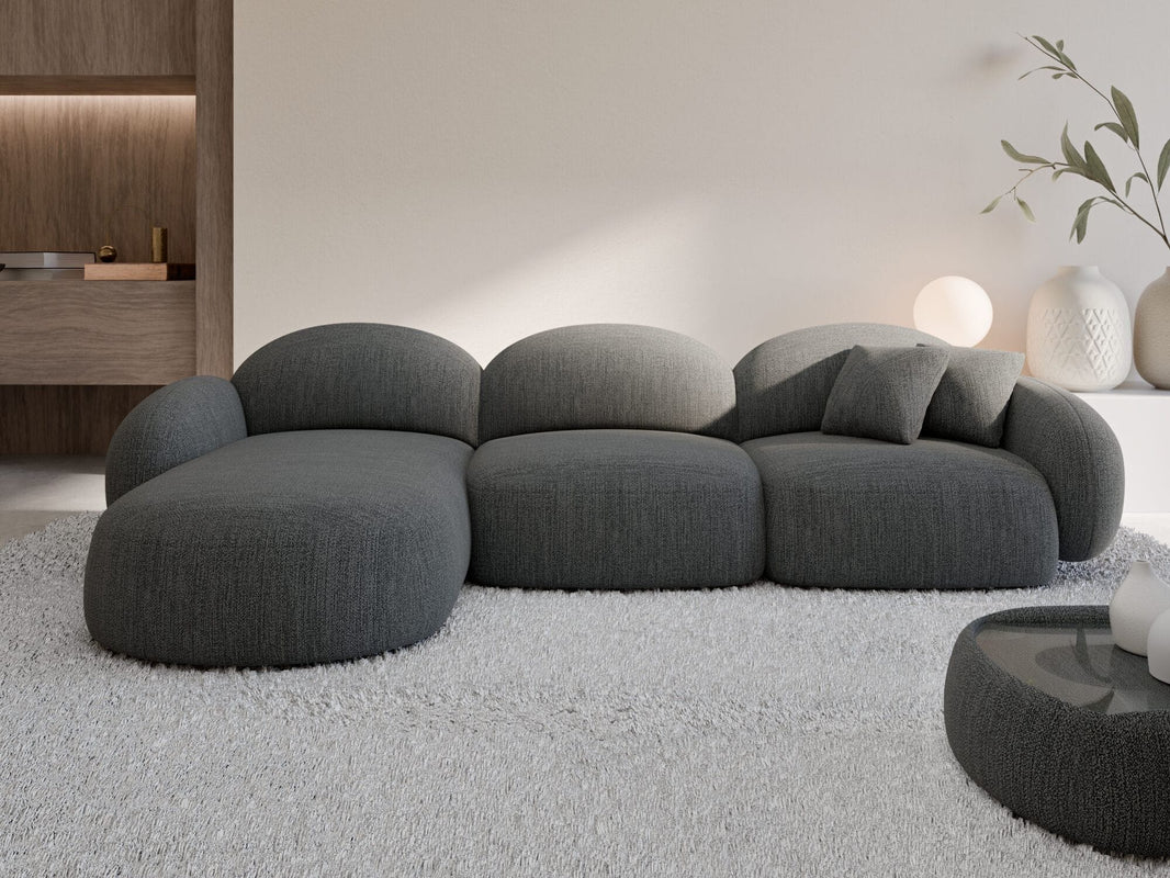 Couch Mirello L-Form in Stoff