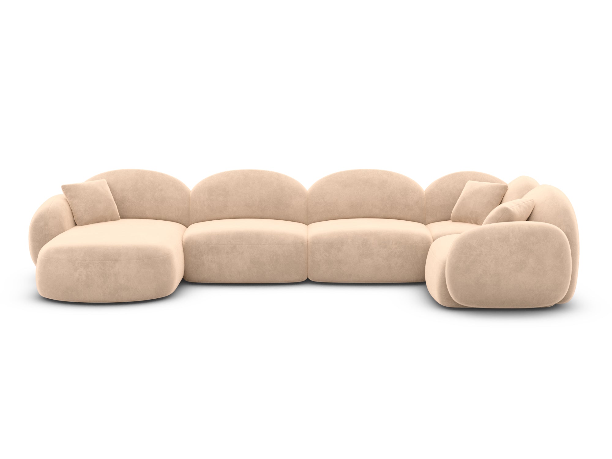 Polster Wohnlandschaft Mirello XL U-Form Beige