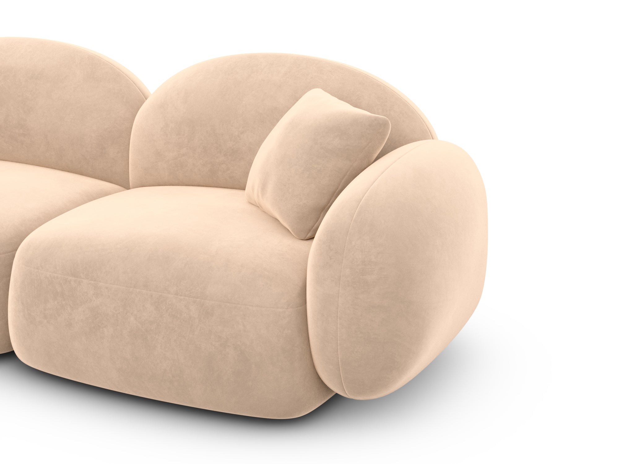 Polster Wohnlandschaft Mirello XL U-Form Beige