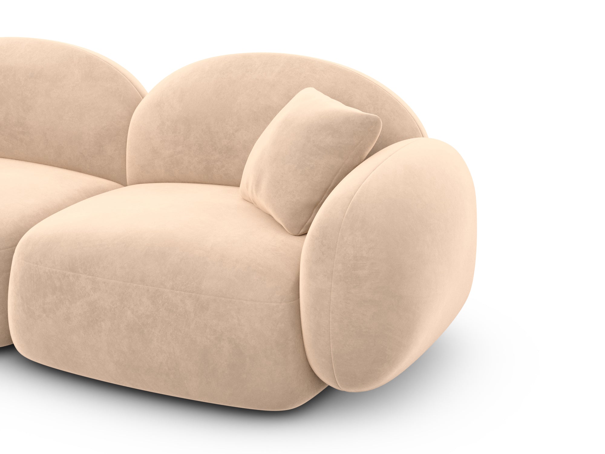 Polster Wohnlandschaft Mirello XXL U-Form Beige