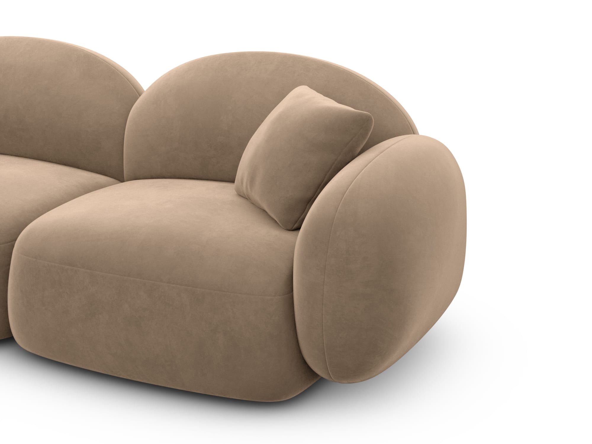 Polster Wohnlandschaft Mirello XXL U-Form Braun