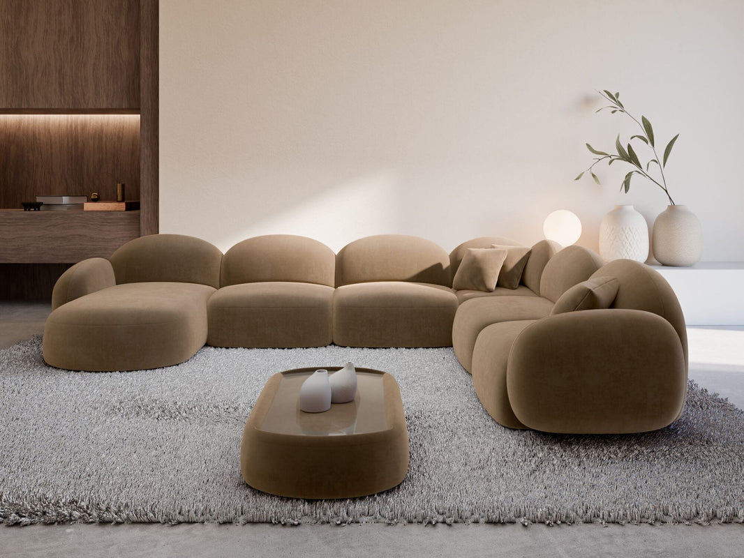 Wohnlandschaft Mirello XXL U-Form in Stoff