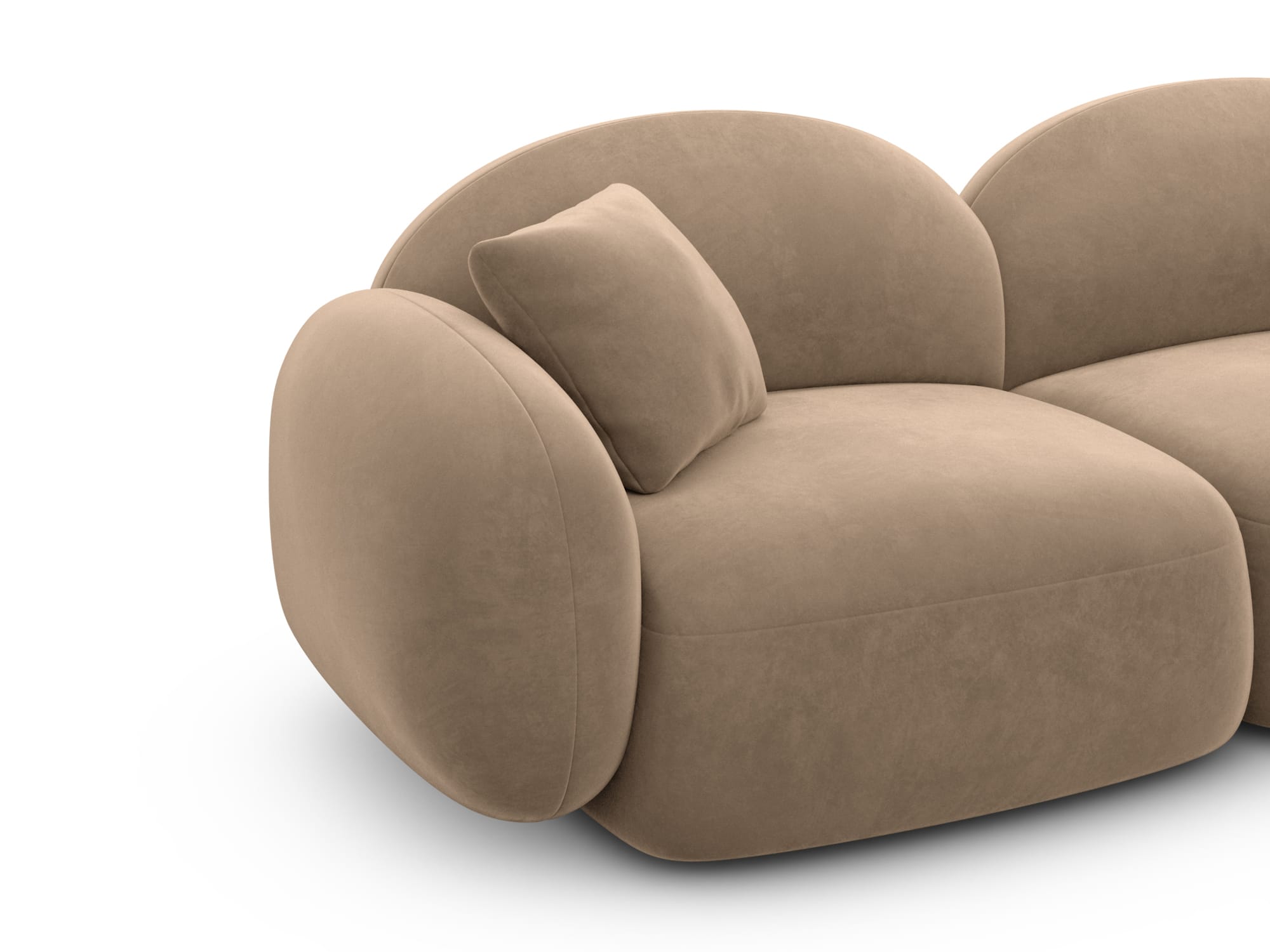 Polster Wohnlandschaft Mirello XXL U-Form Braun