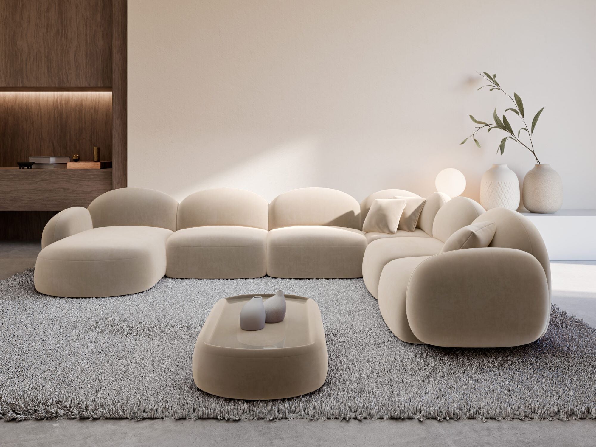 Polster Wohnlandschaft Mirello XXL U-Form
