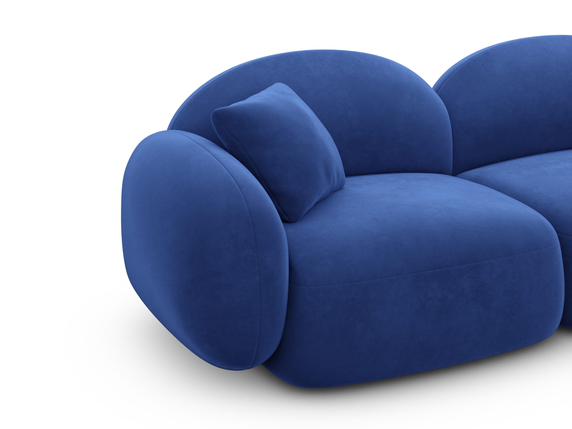 Polster Wohnlandschaft Mirello XXL U-Form Dunkelblau