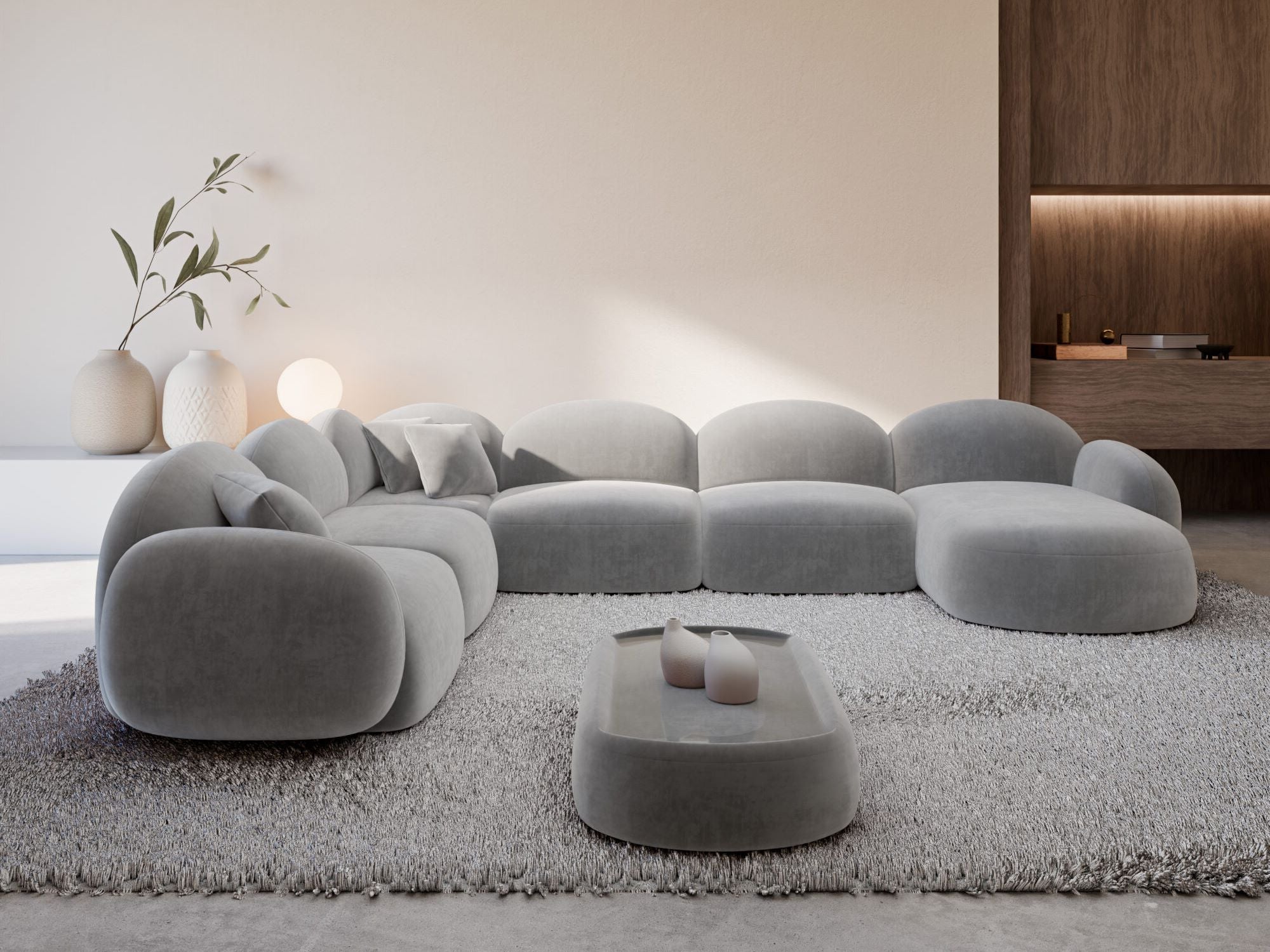 Polster Wohnlandschaft Mirello XXL U-Form