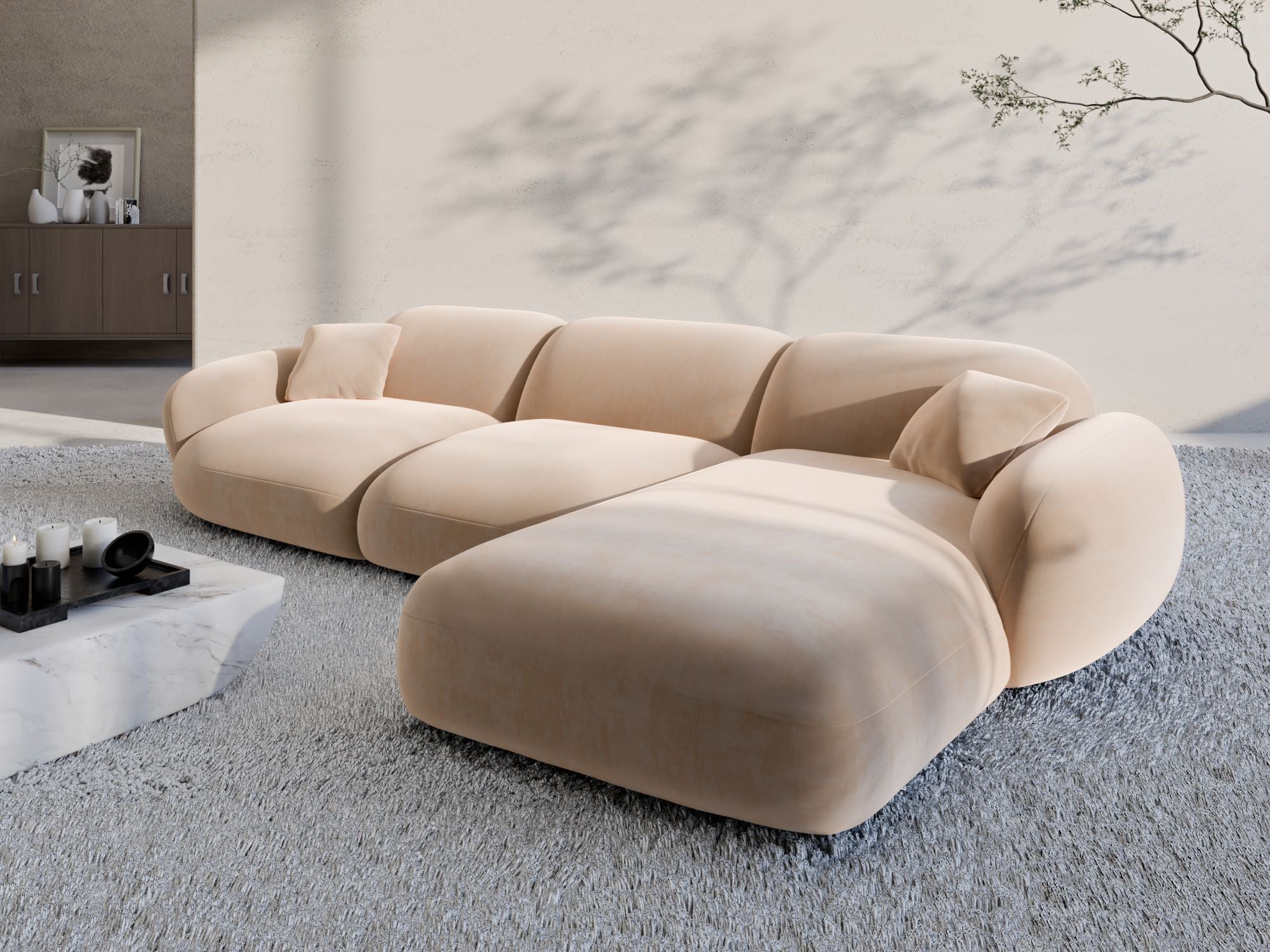 Polster Ecksofa Alcazar L Form kurz