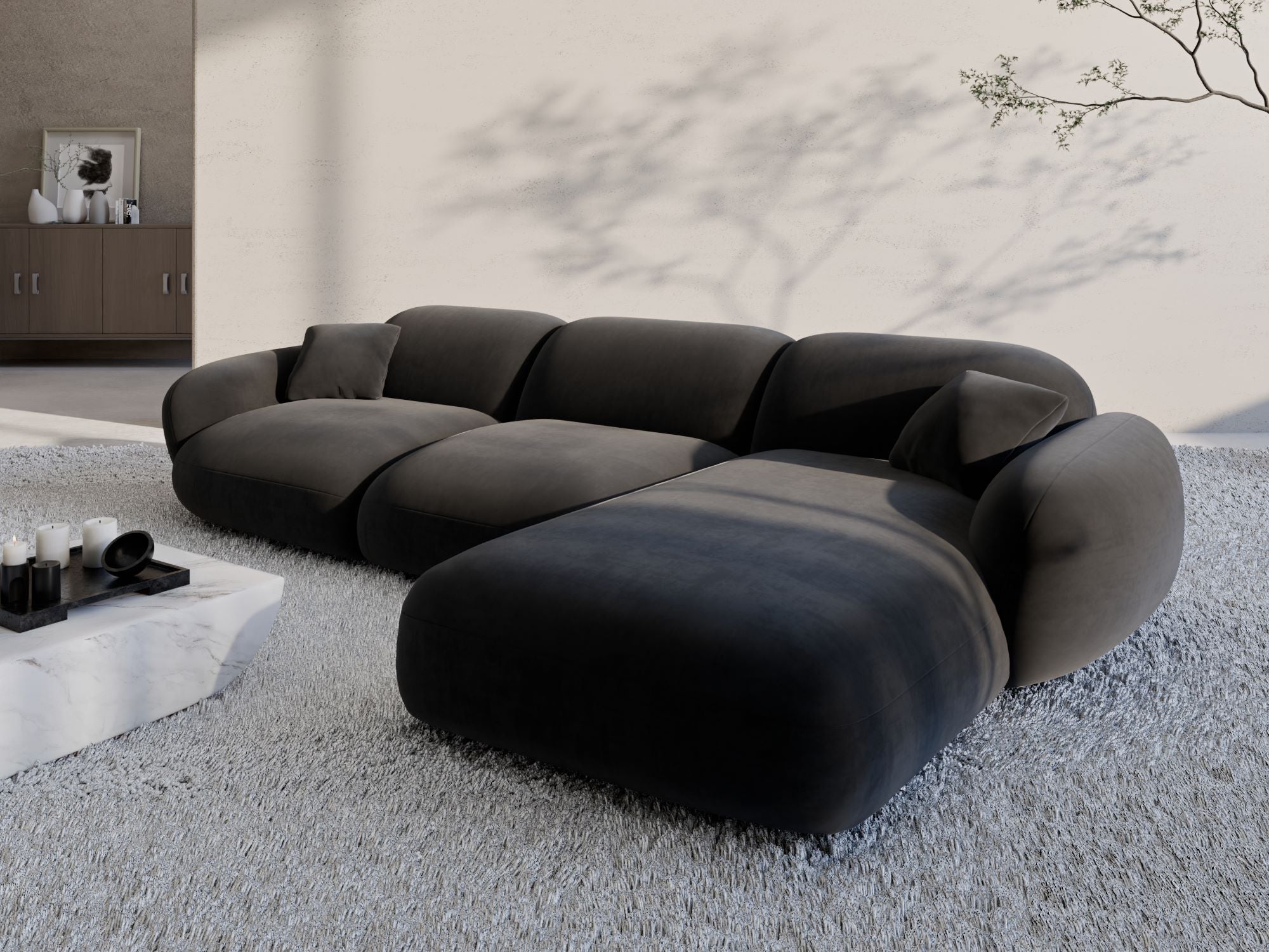 Polster Ecksofa Alcazar L Form kurz