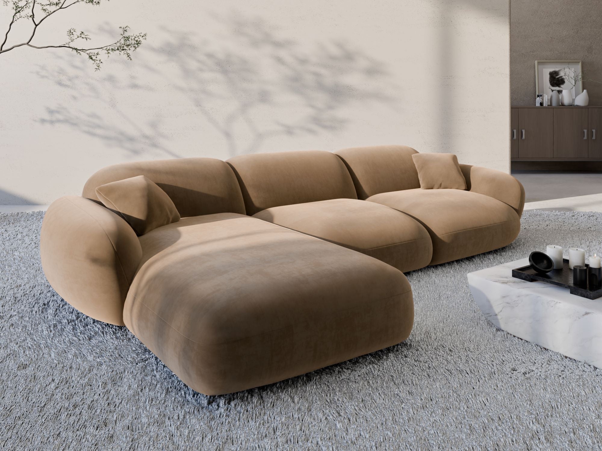 Polster Ecksofa Alcazar L Form kurz