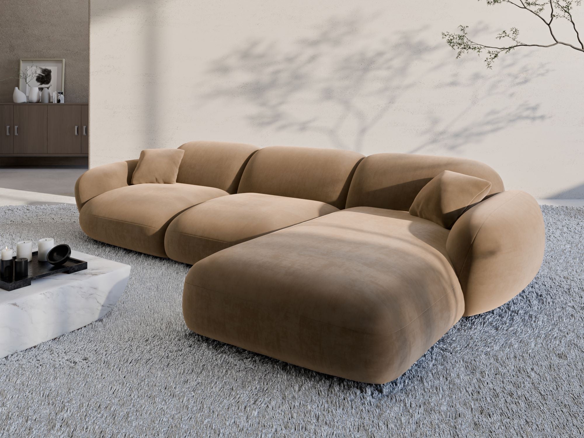 Polster Ecksofa Alcazar L Form kurz