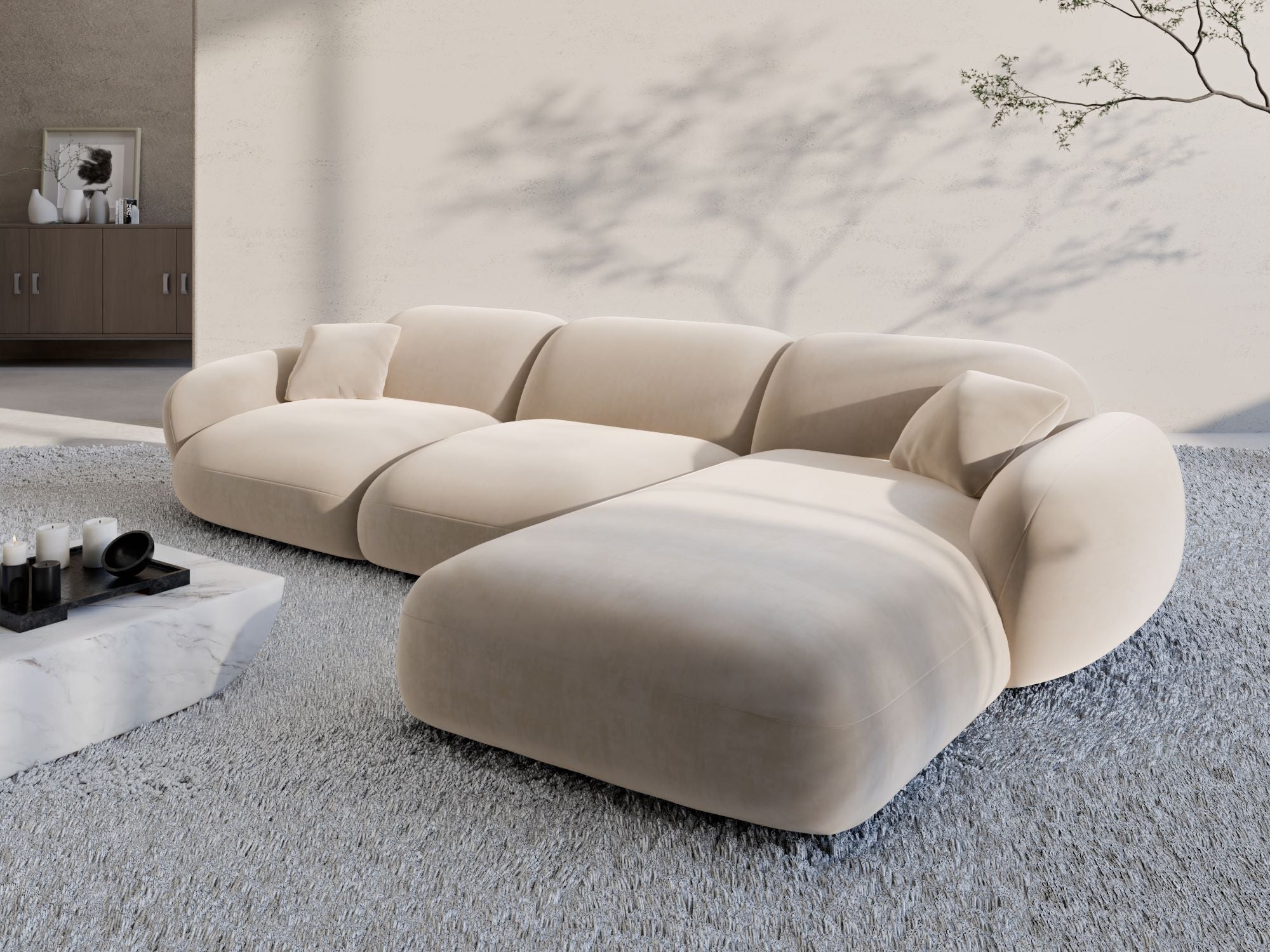 Polster Ecksofa Alcazar L Form kurz