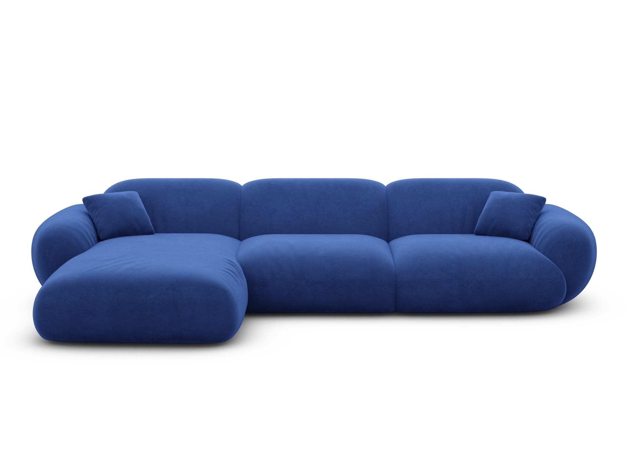Polster Ecksofa Alcazar L Form kurz Dunkelblau