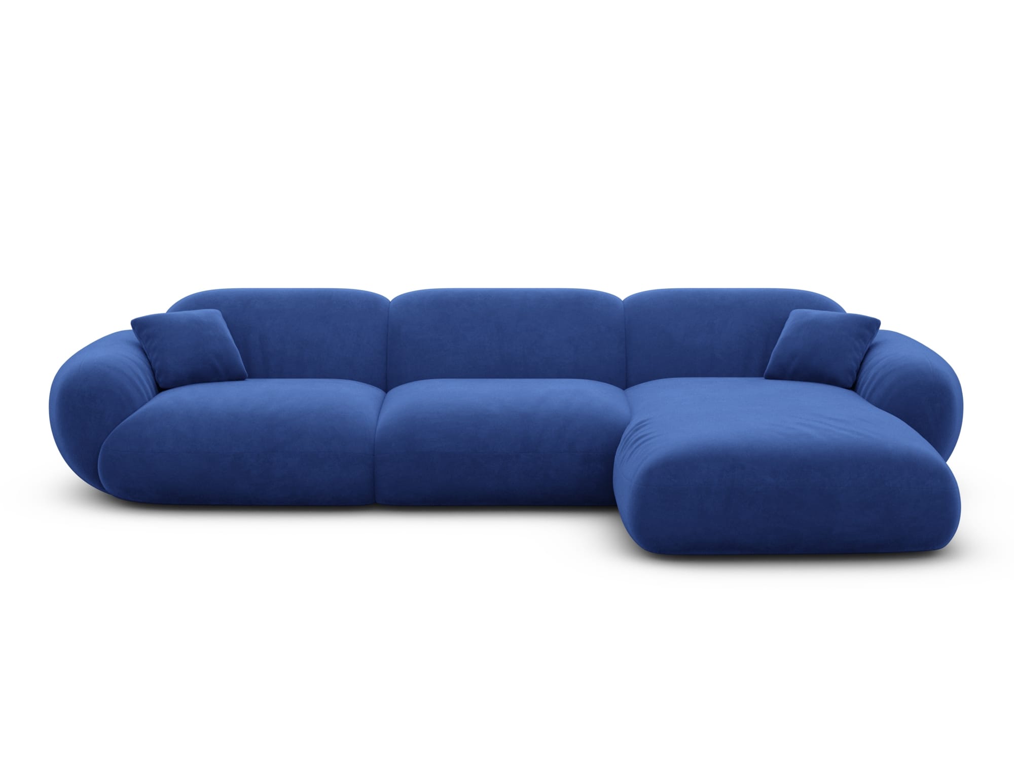 Polster Ecksofa Alcazar L Form kurz Dunkelblau