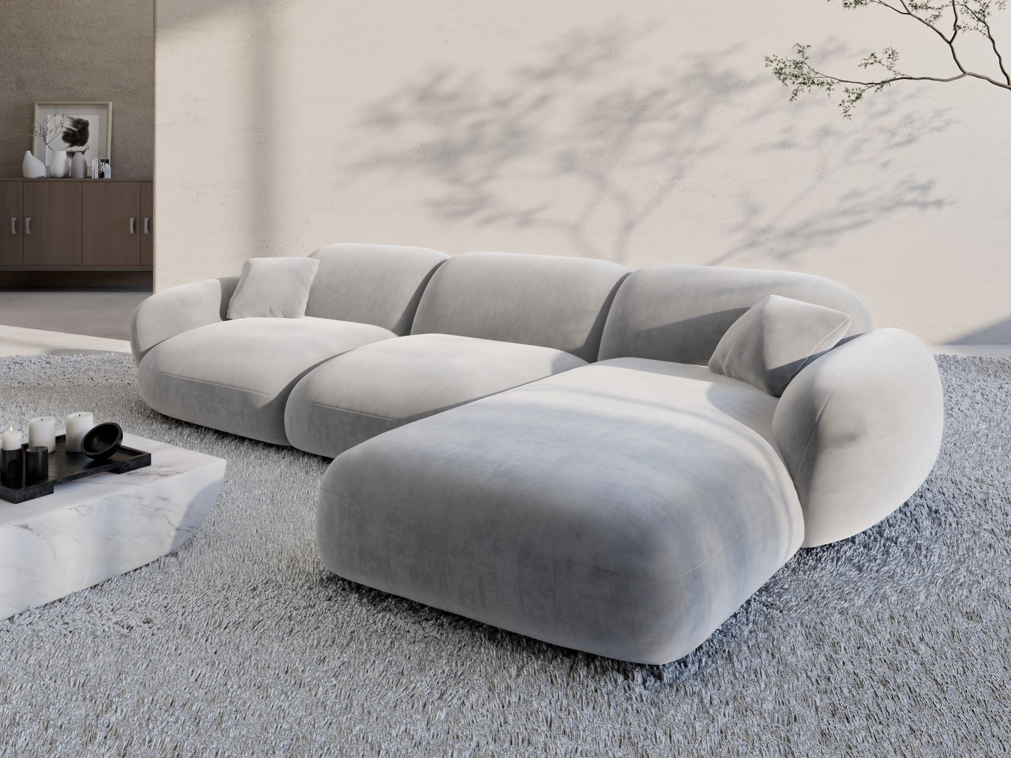 Polster Ecksofa Alcazar L Form kurz