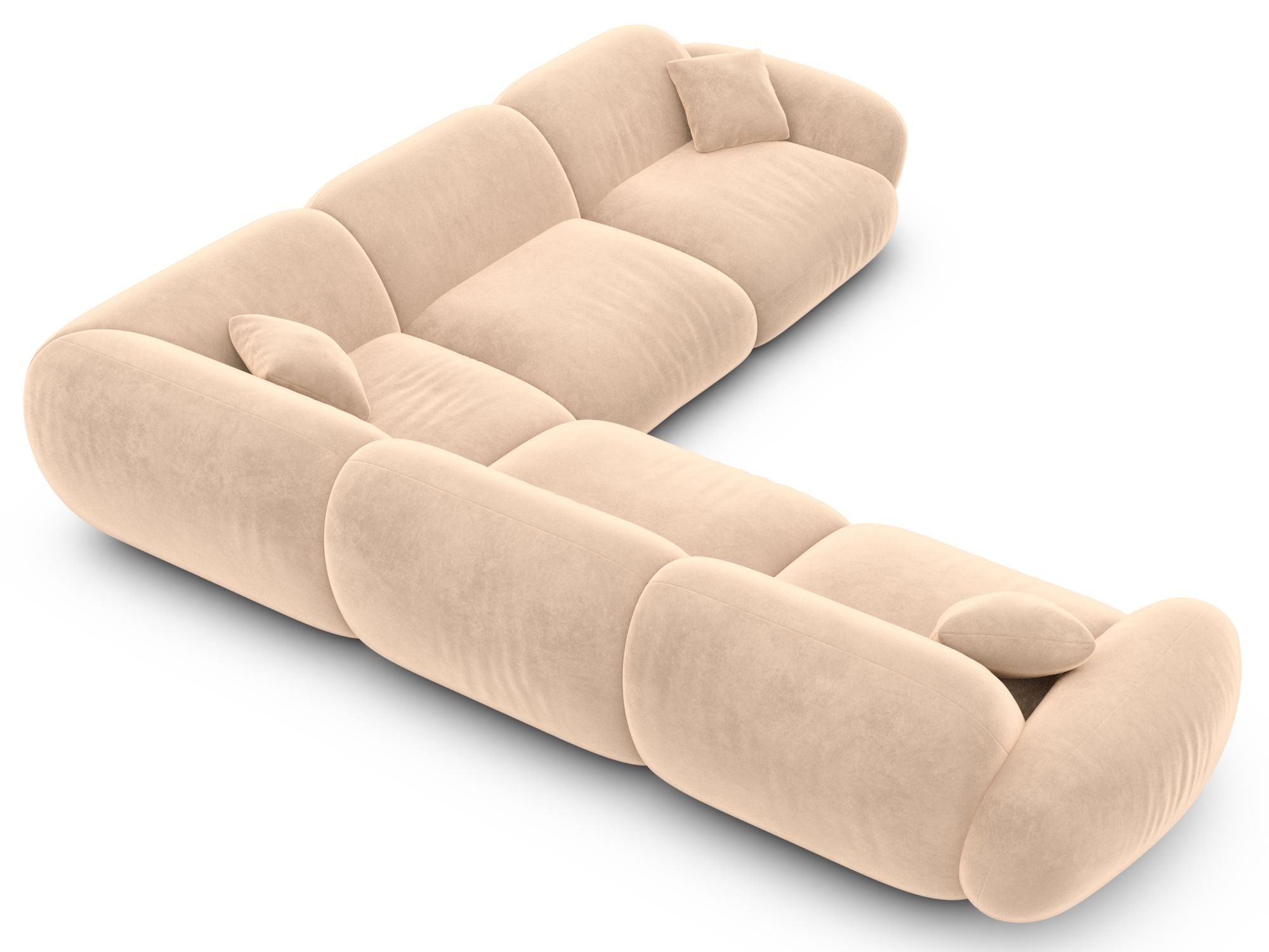 Polster Ecksofa Alcazar L Form Beige