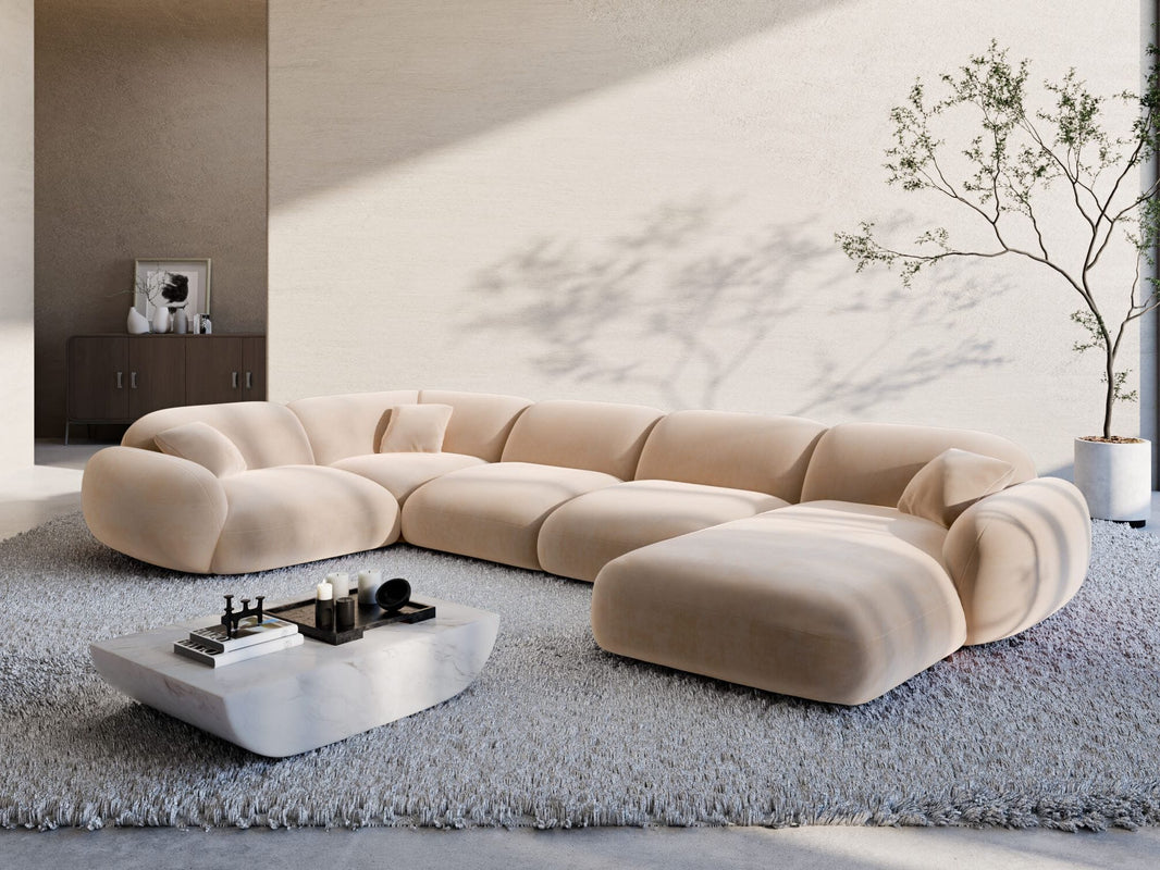 XL Stoff Wohnlandschaft Alcazar U-Form
