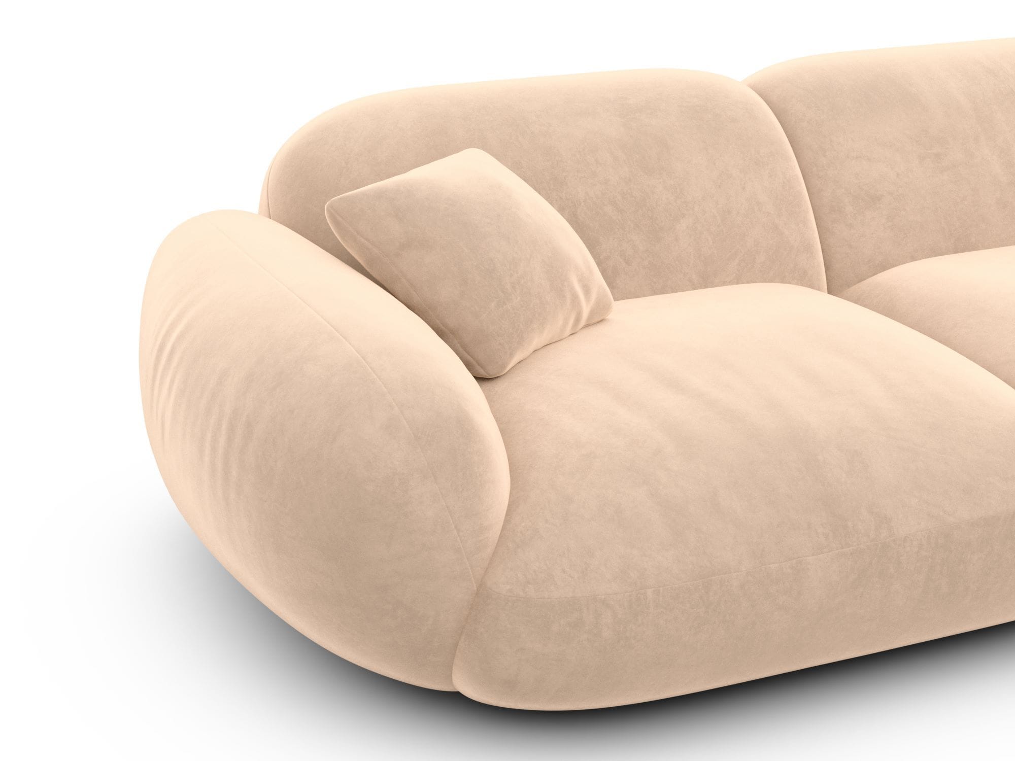 XL Stoff Wohnlandschaft Alcazar U-Form beige