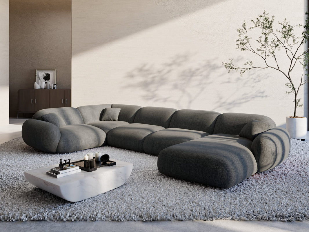 XL Stoff Wohnlandschaft Alcazar U-Form