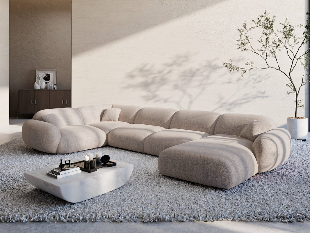 XL Stoff Wohnlandschaft Alcazar U-Form