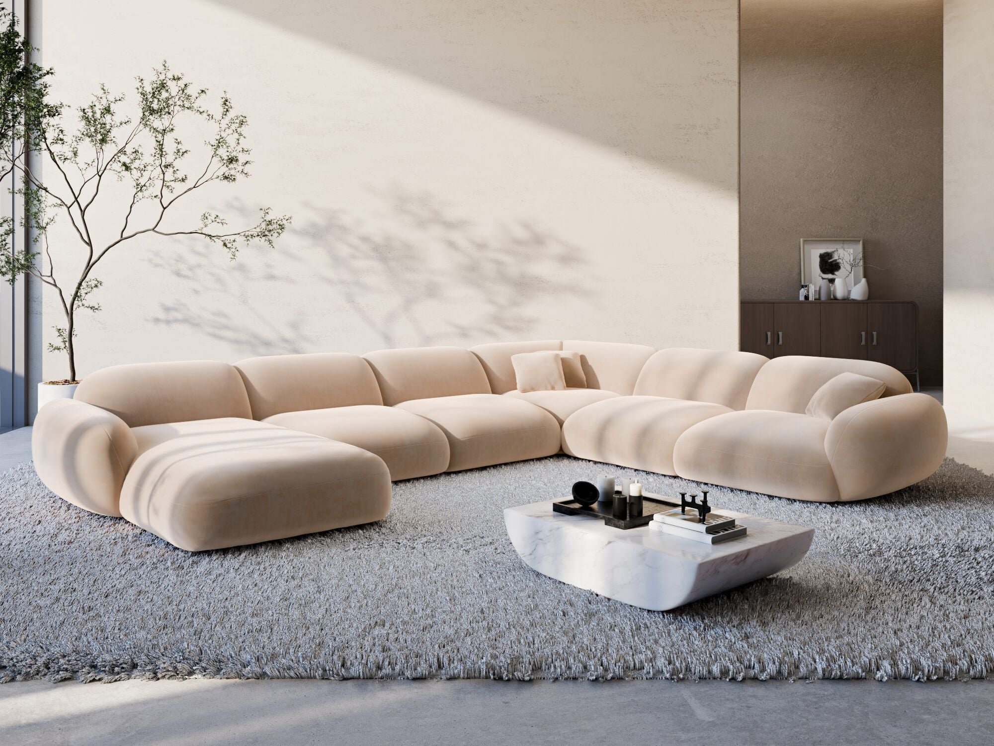Polster Wohnlandschaft Alcazar XXL U-Form