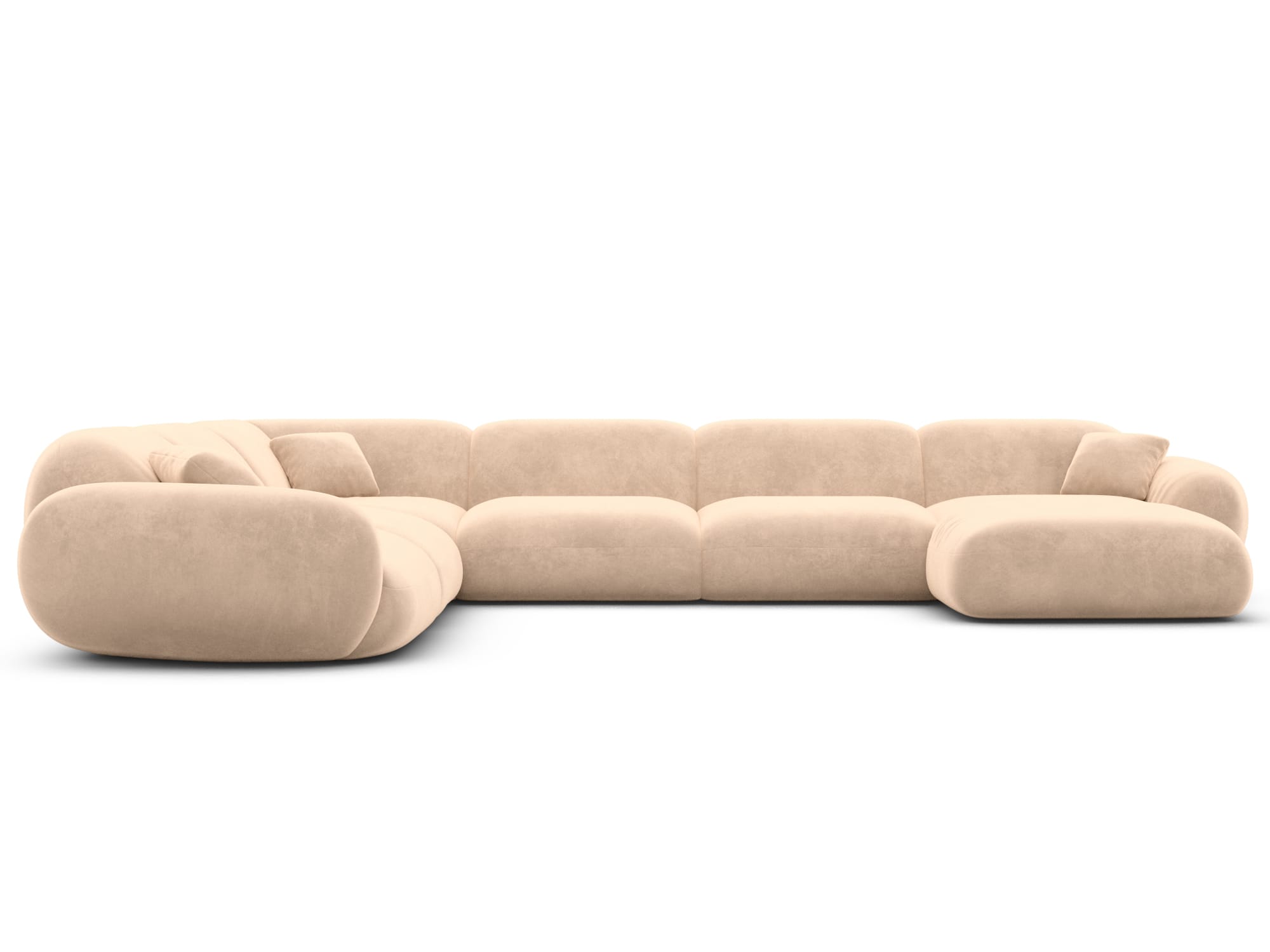Polster Wohnlandschaft Alcazar XXL U-Form Beige