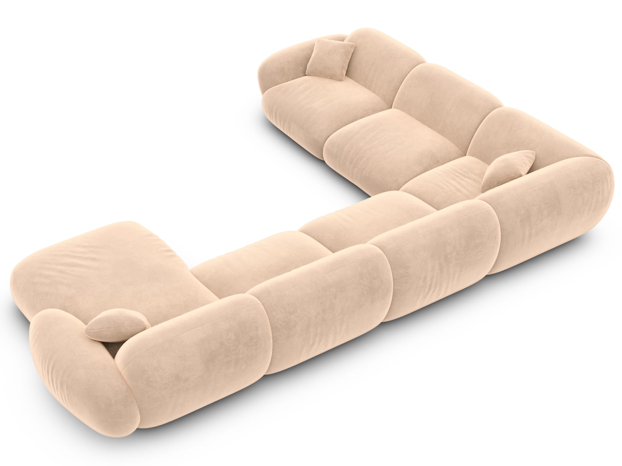 Polster Wohnlandschaft Alcazar XXL U-Form Beige