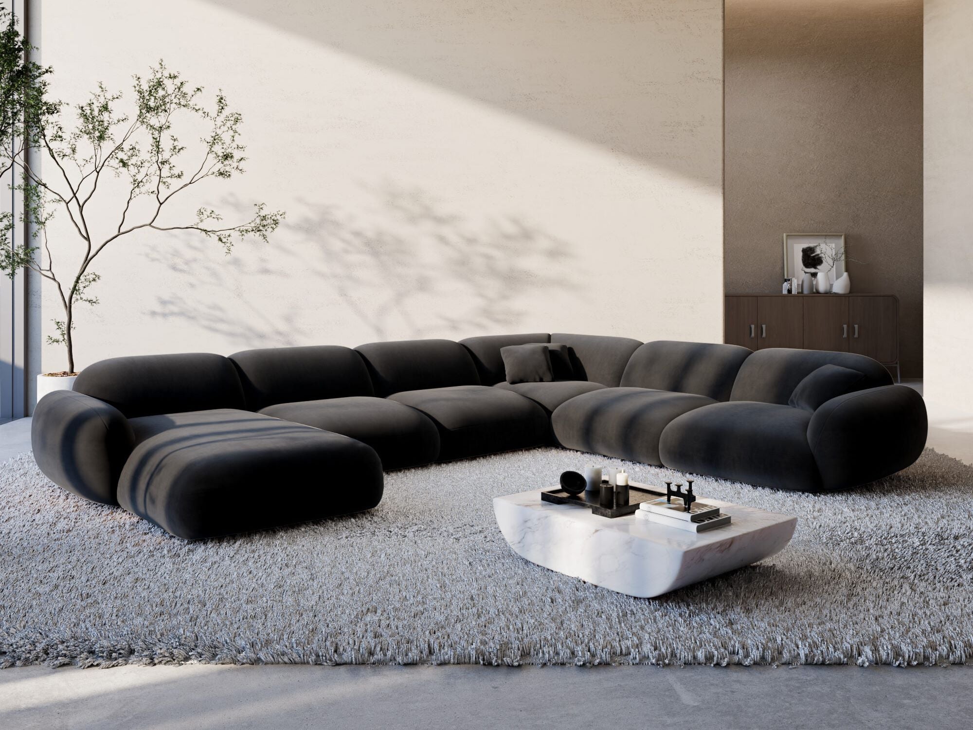 Polster Wohnlandschaft Alcazar XXL U-Form