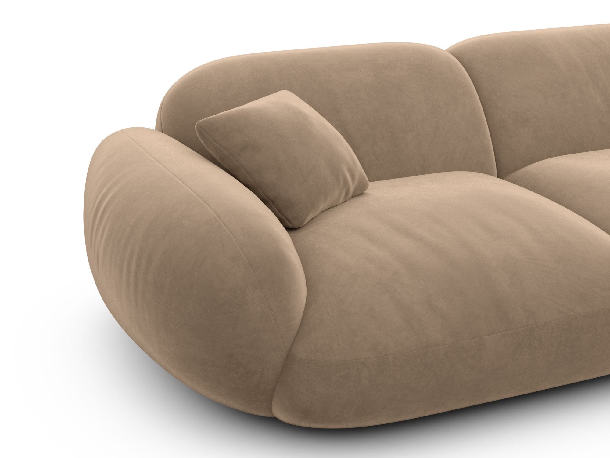 Polster Wohnlandschaft Alcazar XXL U-Form Braun