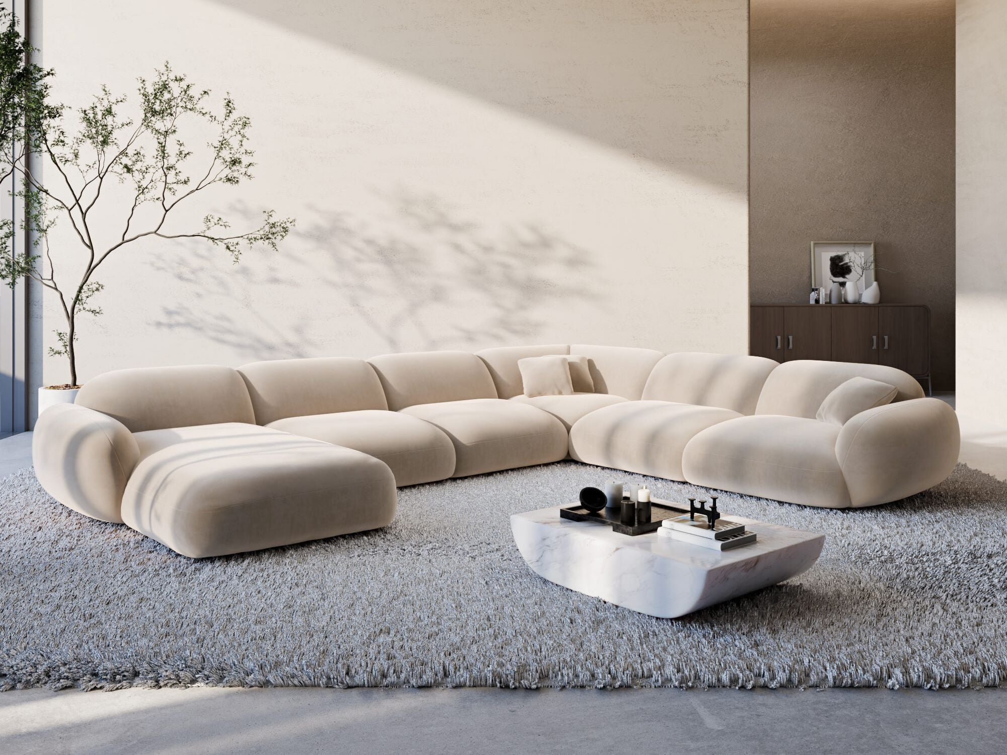 Polster Wohnlandschaft Alcazar XXL U-Form
