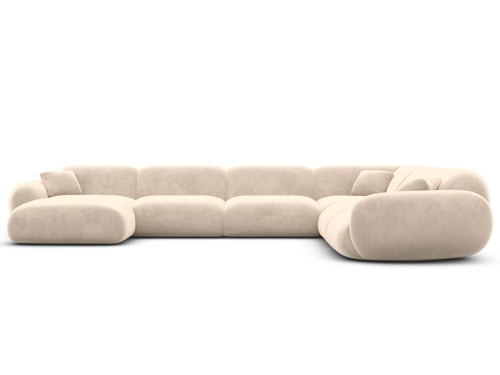 Polster Wohnlandschaft Alcazar XXL U-Form Creme