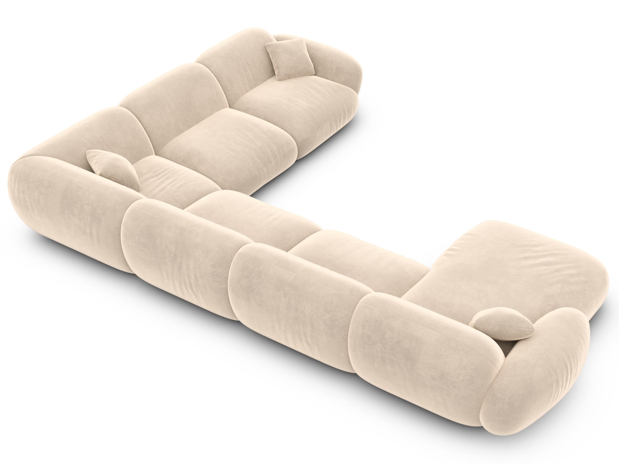 Polster Wohnlandschaft Alcazar XXL U-Form Creme