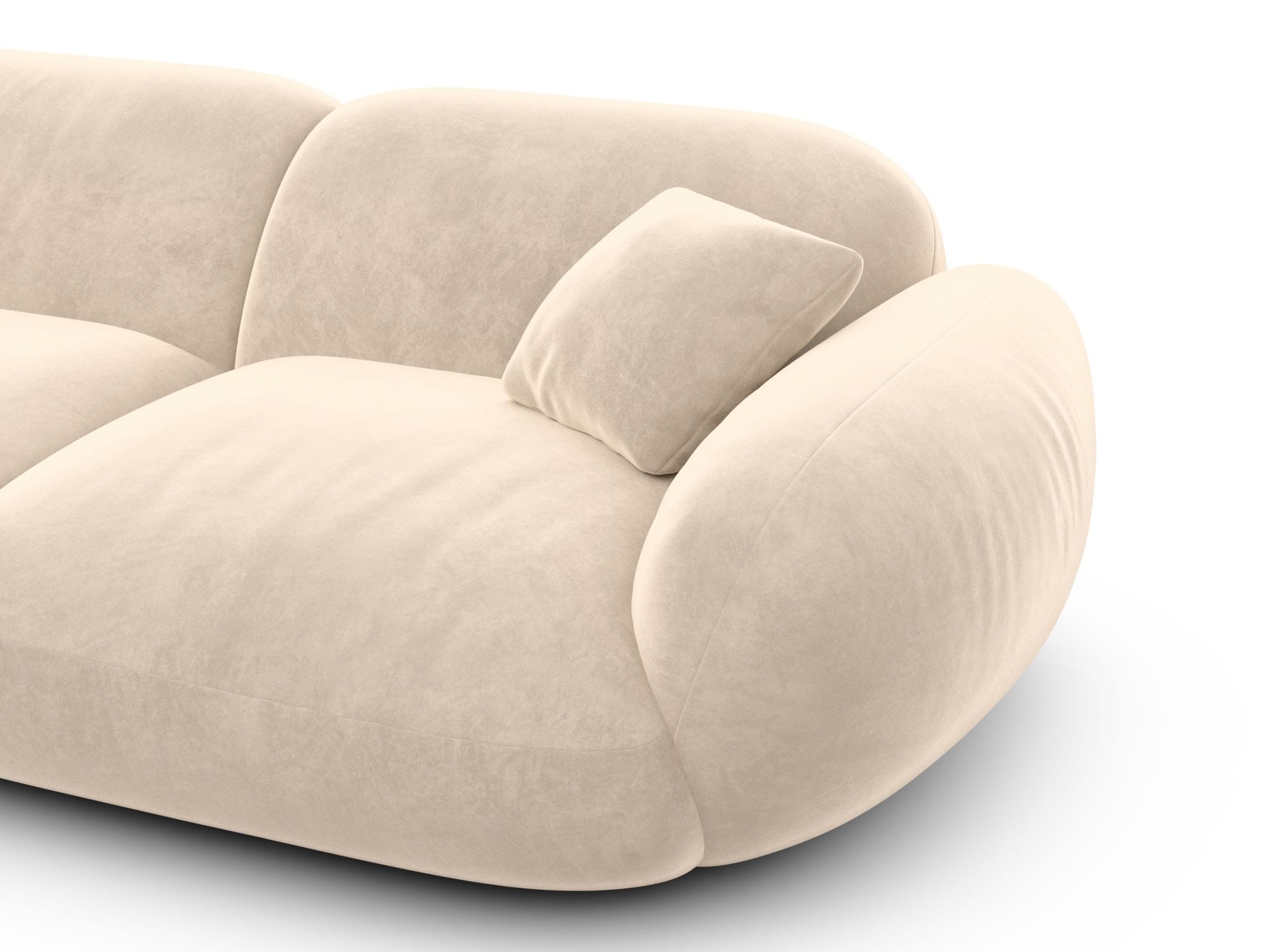 Polster Wohnlandschaft Alcazar XXL U-Form Creme