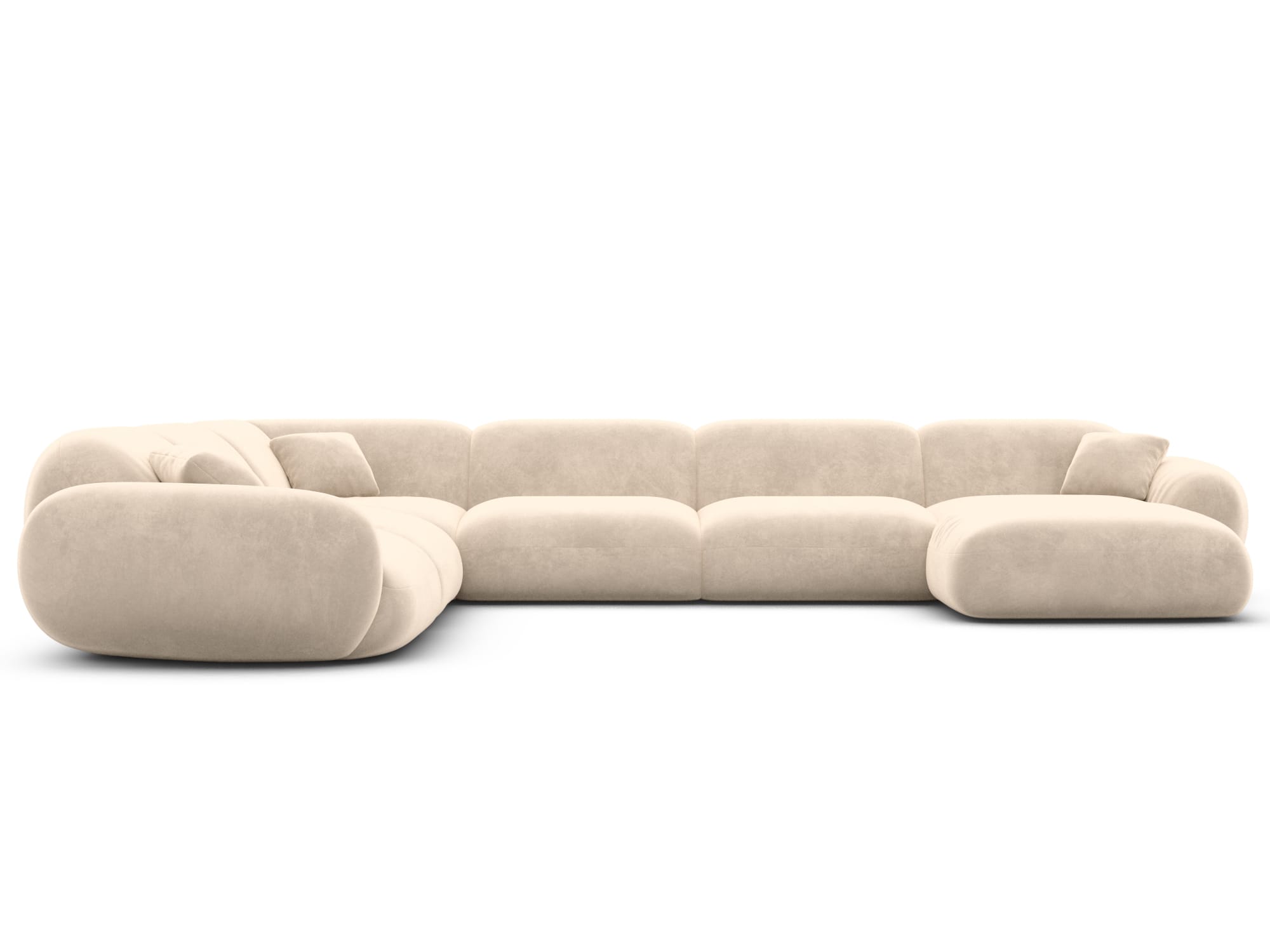 Polster Wohnlandschaft Alcazar XXL U-Form Creme