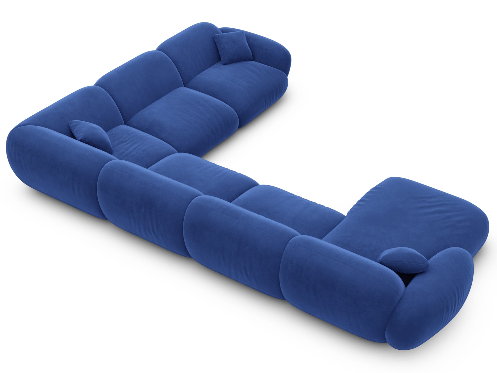 Polster Wohnlandschaft Alcazar XXL U-Form Dunkelblau