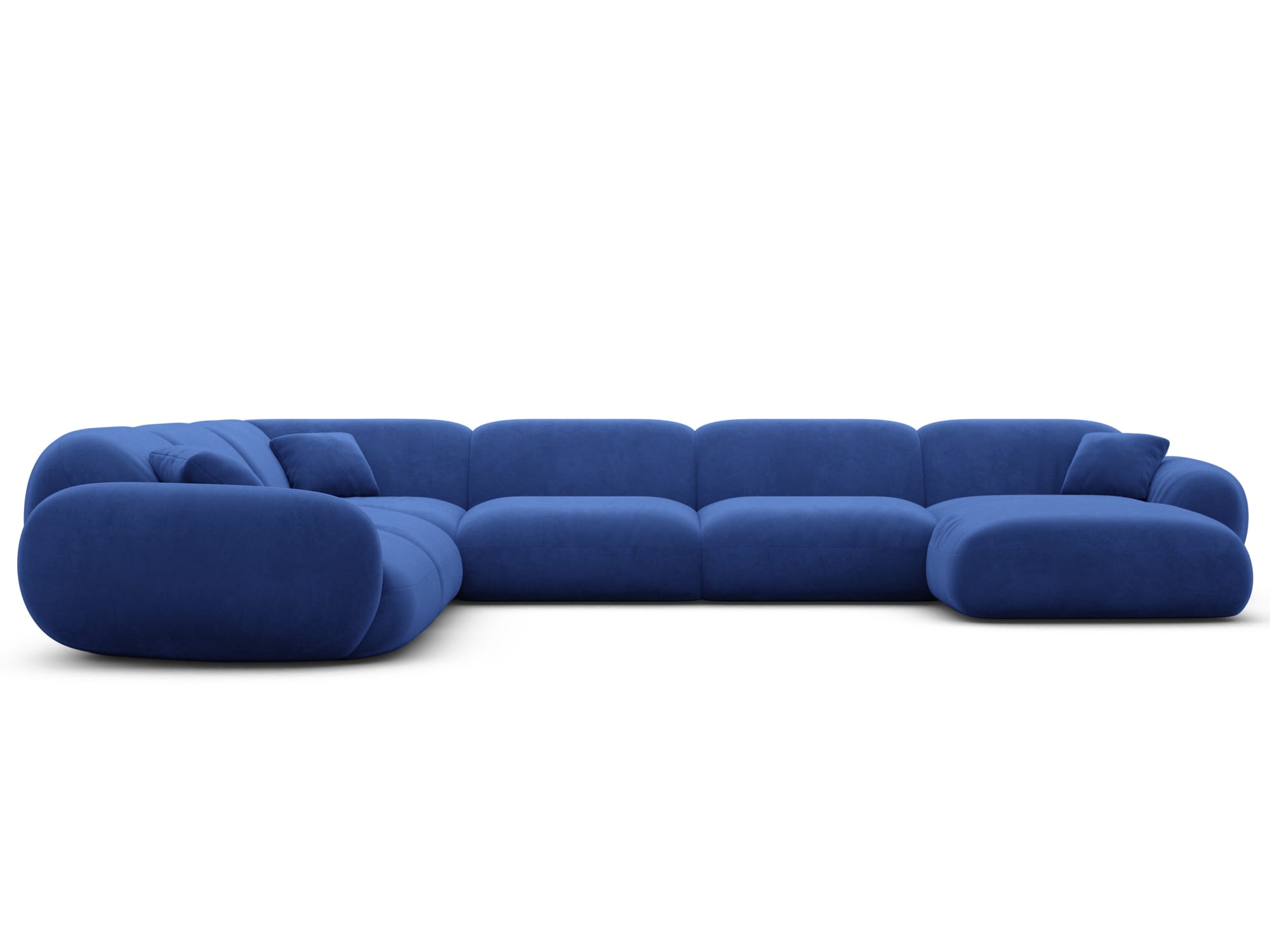 Polster Wohnlandschaft Alcazar XXL U-Form Dunkelblau