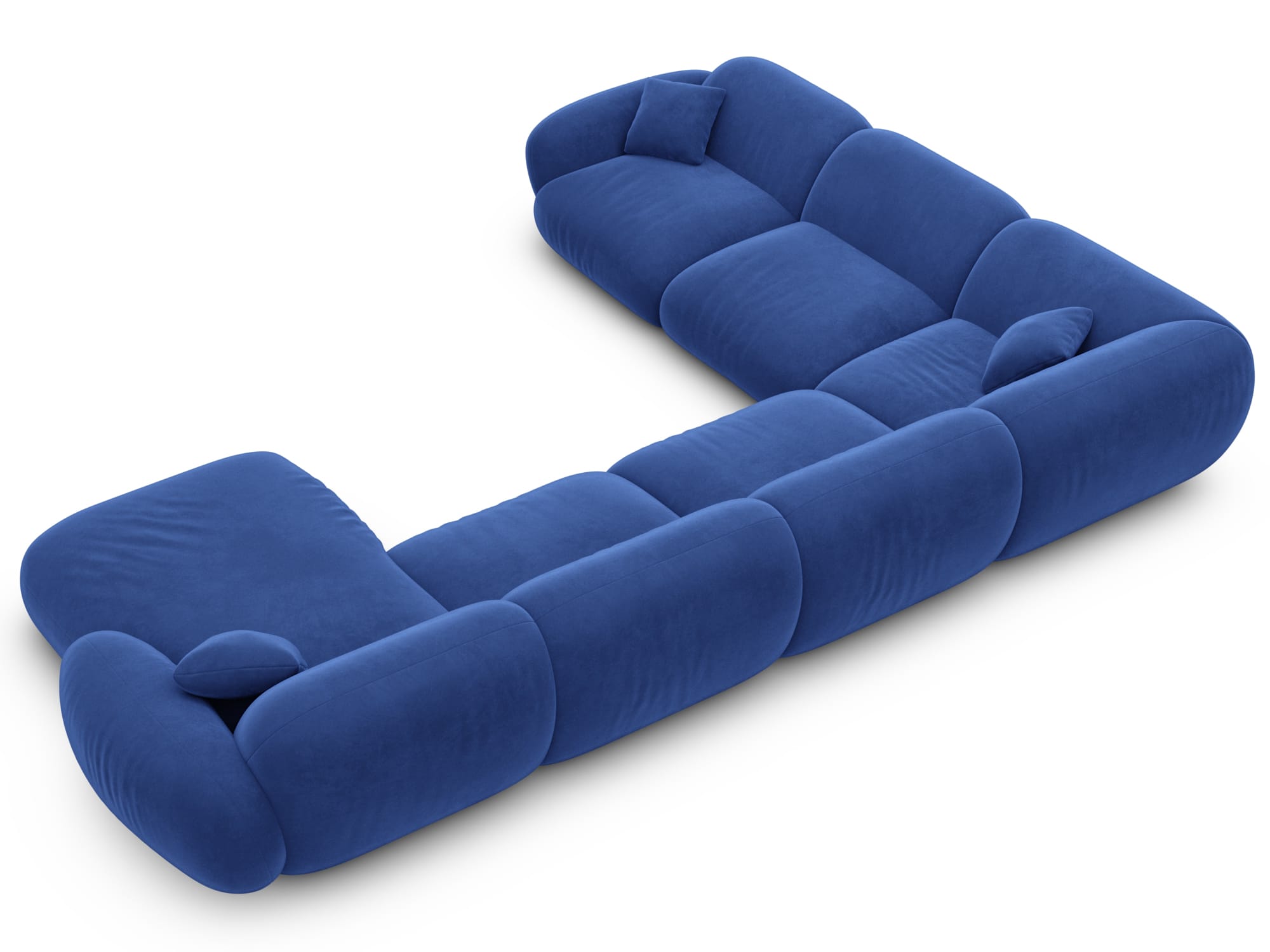 Polster Wohnlandschaft Alcazar XXL U-Form Dunkelblau