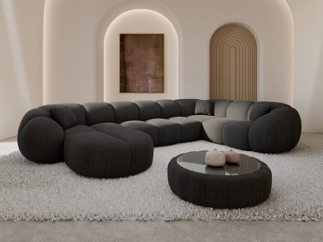 Wohnlandschaft Valderosa XL U-Form in Stoff