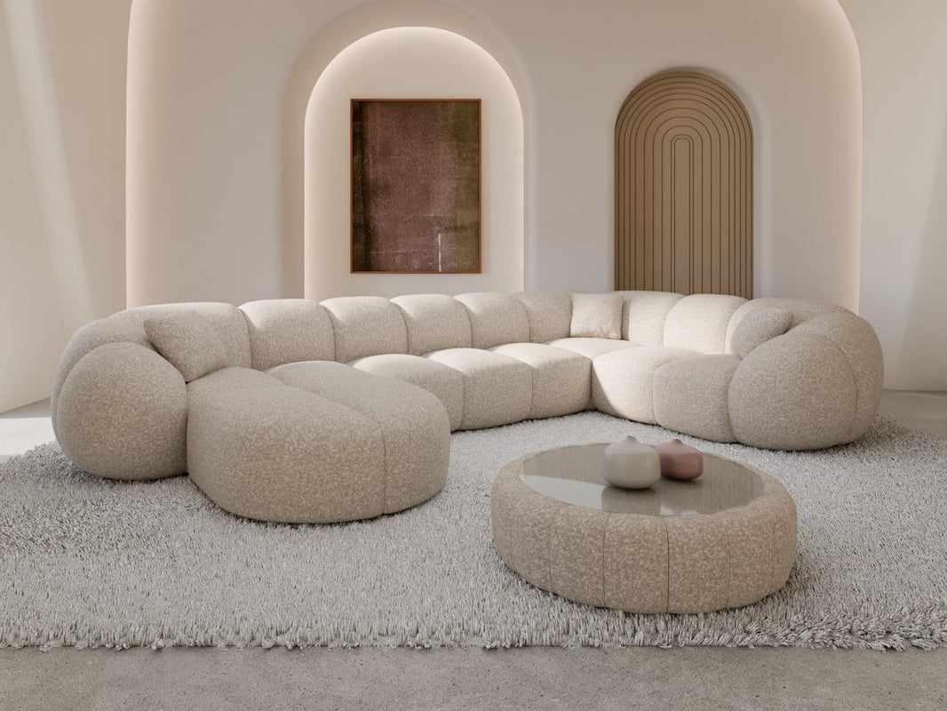 Wohnlandschaft Valderosa XL U-Form in Stoff
