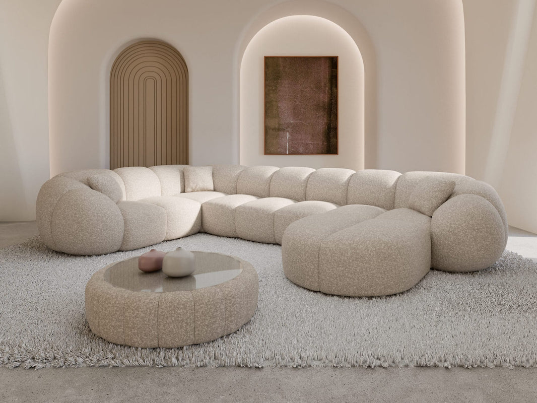 Wohnlandschaft Valderosa XL U-Form in Stoff