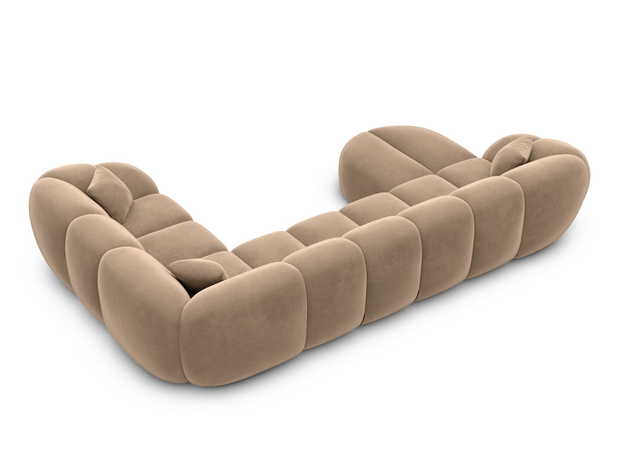 Polster Wohnlandschaft Valderosa XL U-Form Braun