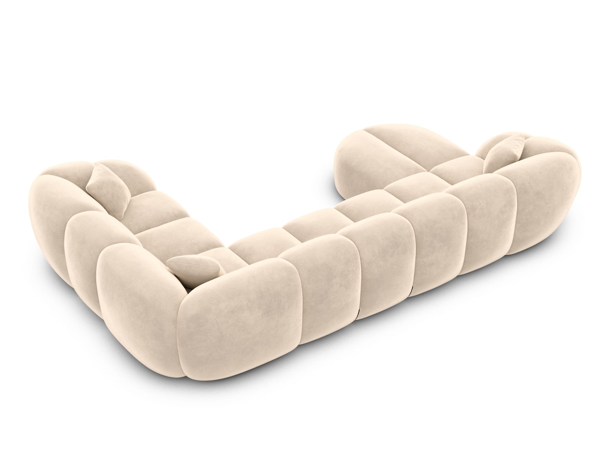 Polster Wohnlandschaft Valderosa XL U-Form Creme