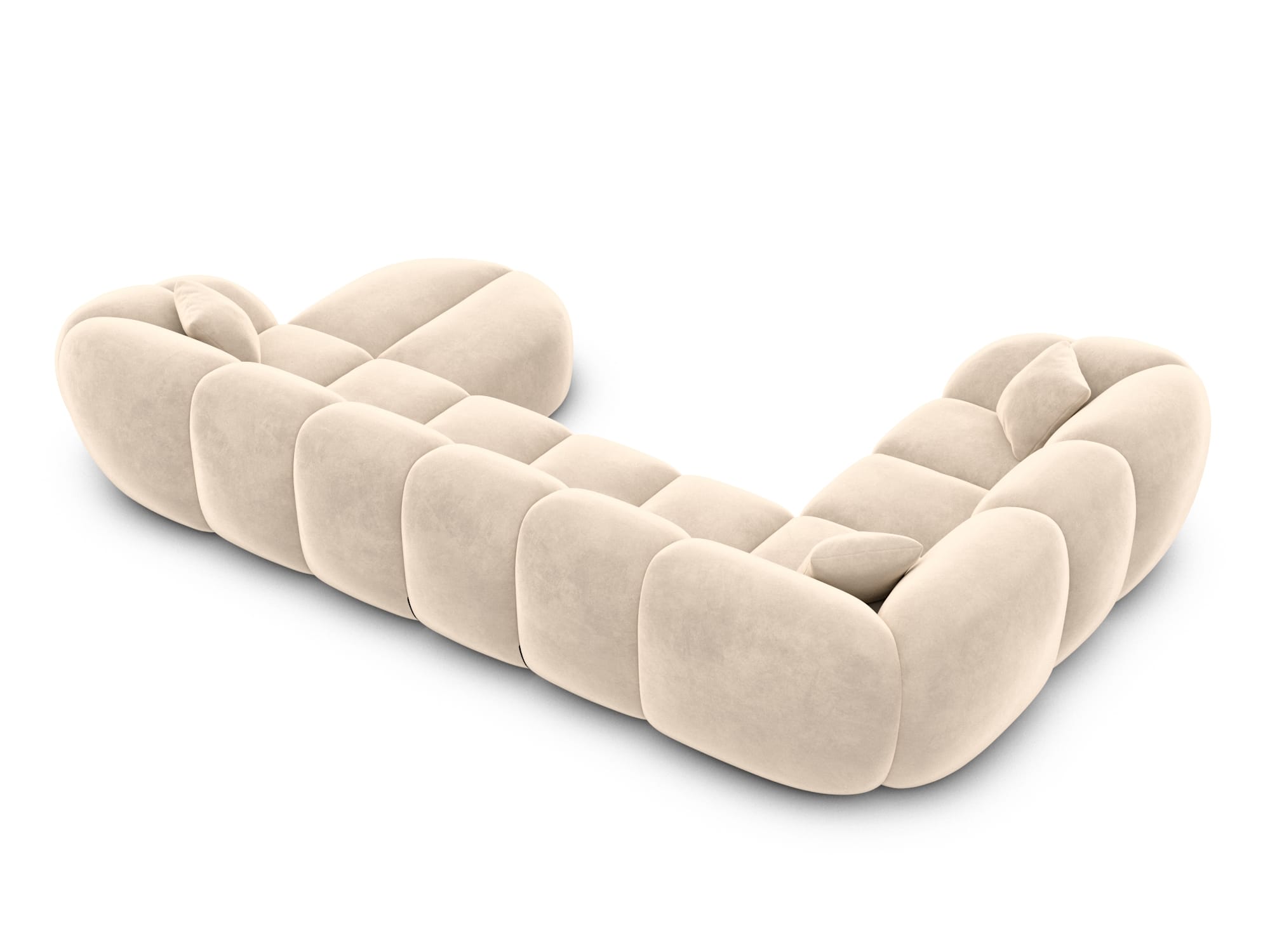 Polster Wohnlandschaft Valderosa XL U-Form Creme