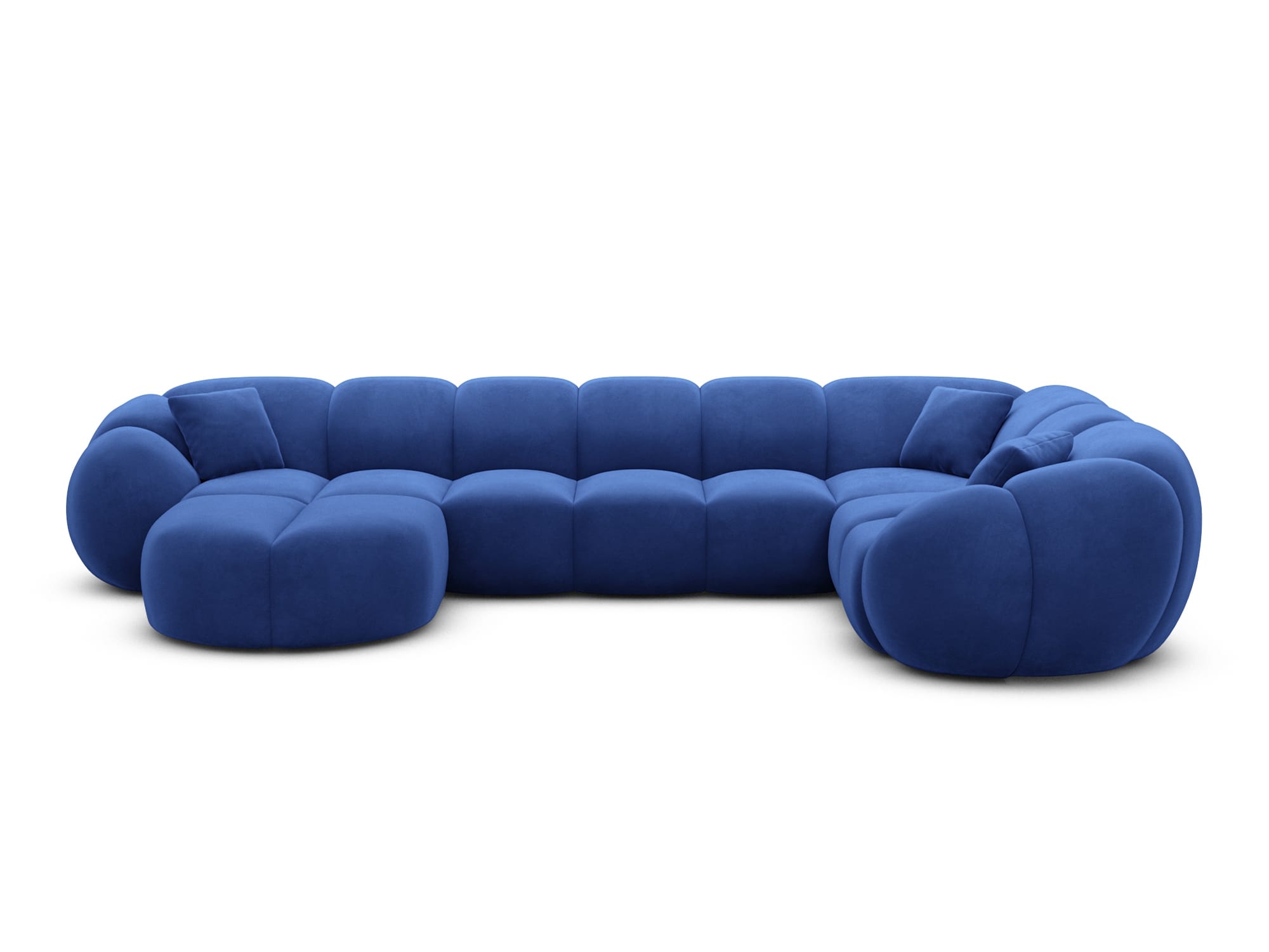 Polster Wohnlandschaft Valderosa XL U-Form Dunkelblau