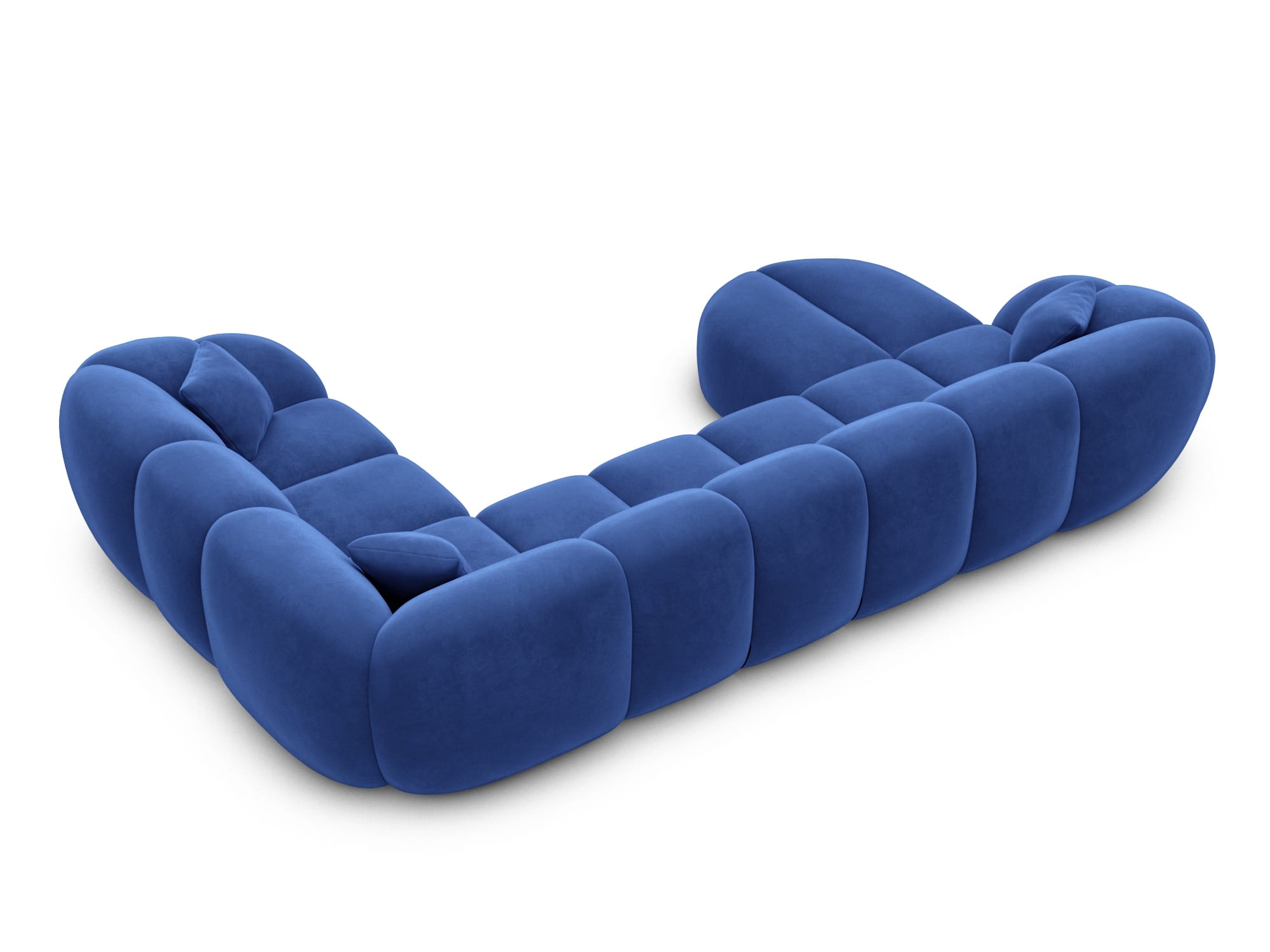 Polster Wohnlandschaft Valderosa XL U-Form Dunkelblau