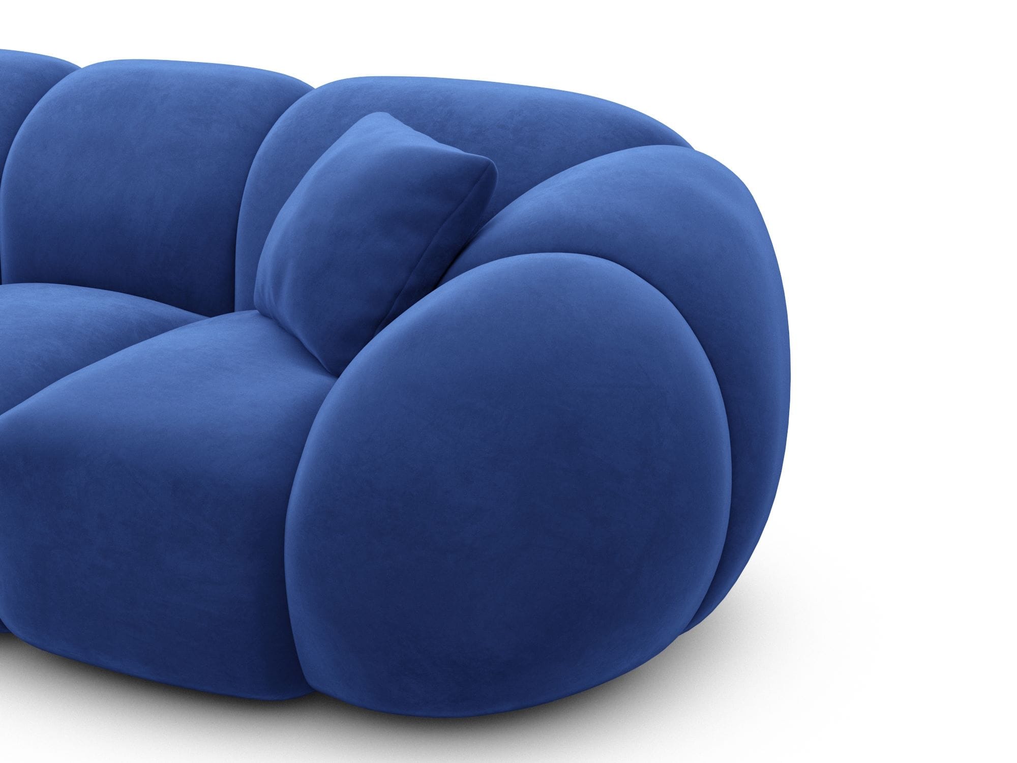 Polster Wohnlandschaft Valderosa XL U-Form Dunkelblau