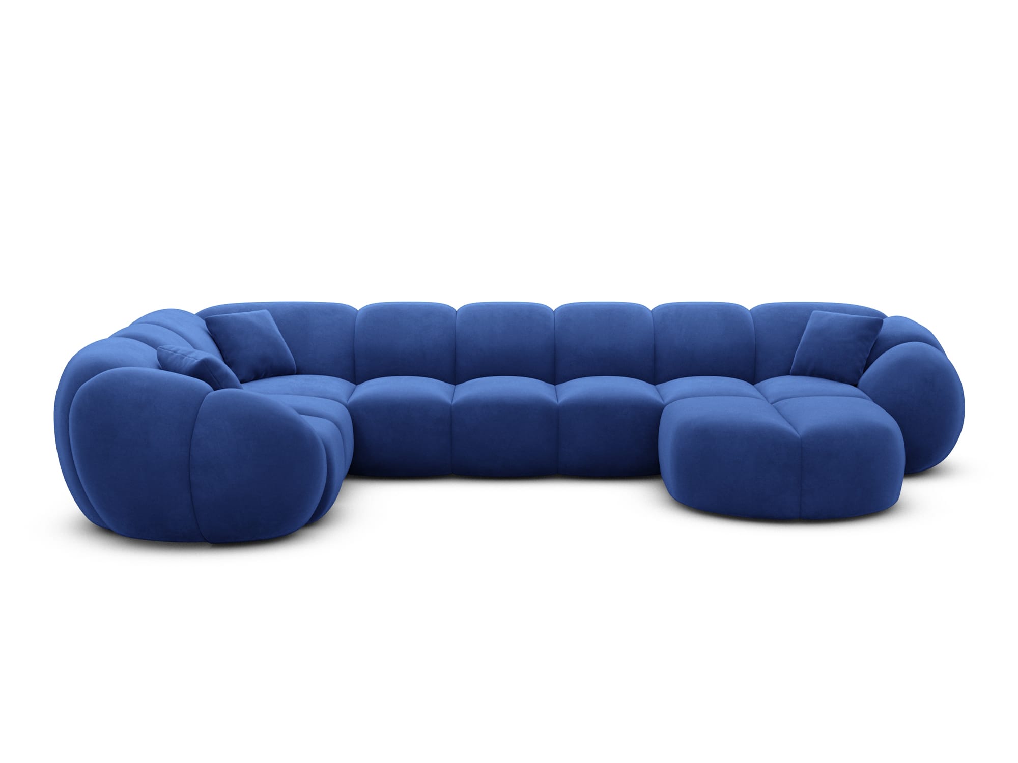 Polster Wohnlandschaft Valderosa XL U-Form Dunkelblau