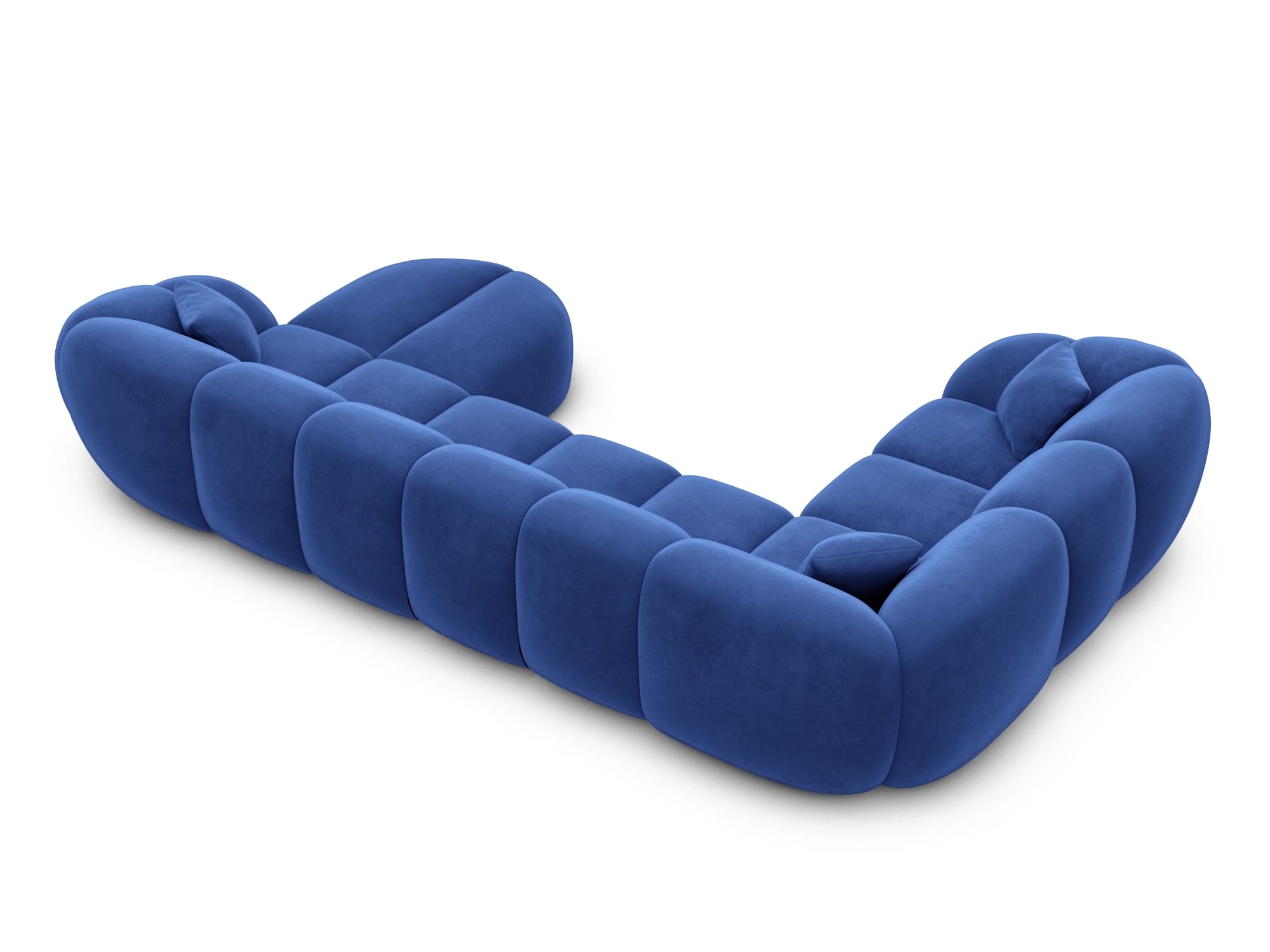 Polster Wohnlandschaft Valderosa XL U-Form Dunkelblau