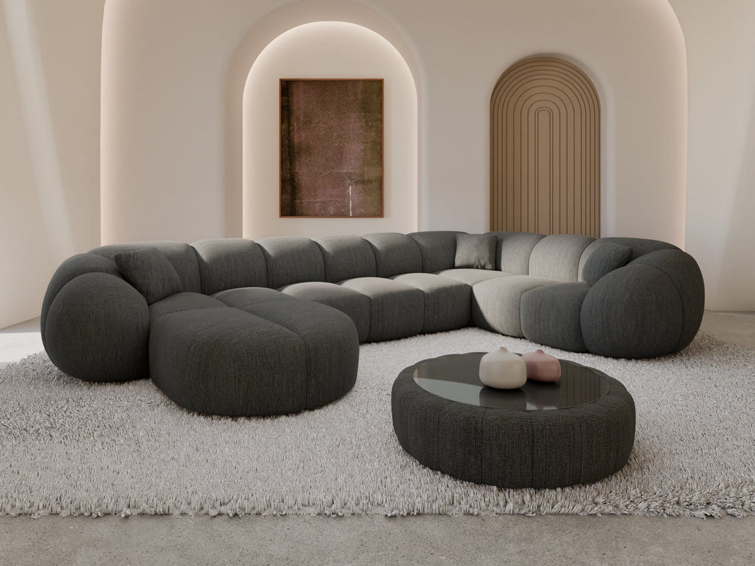 Wohnlandschaft Valderosa XL U-Form in Stoff