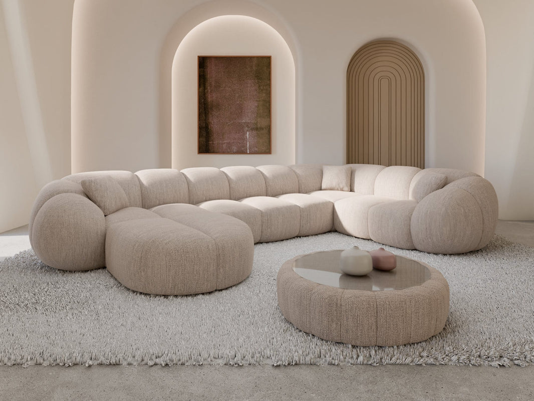 Wohnlandschaft Valderosa XL U-Form in Stoff