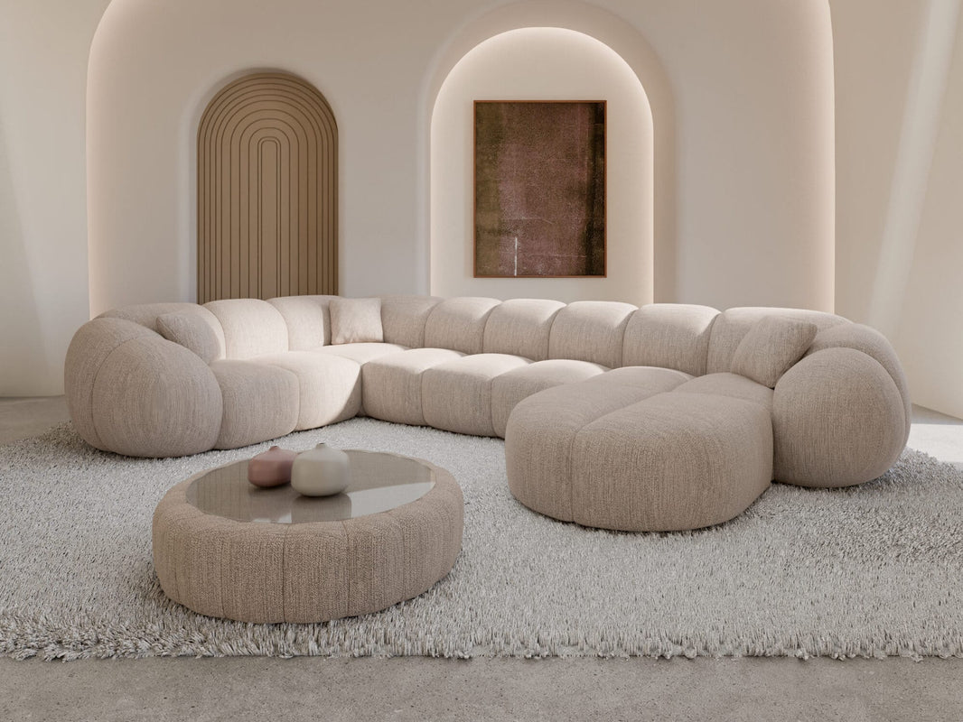 Wohnlandschaft Valderosa XL U-Form in Stoff